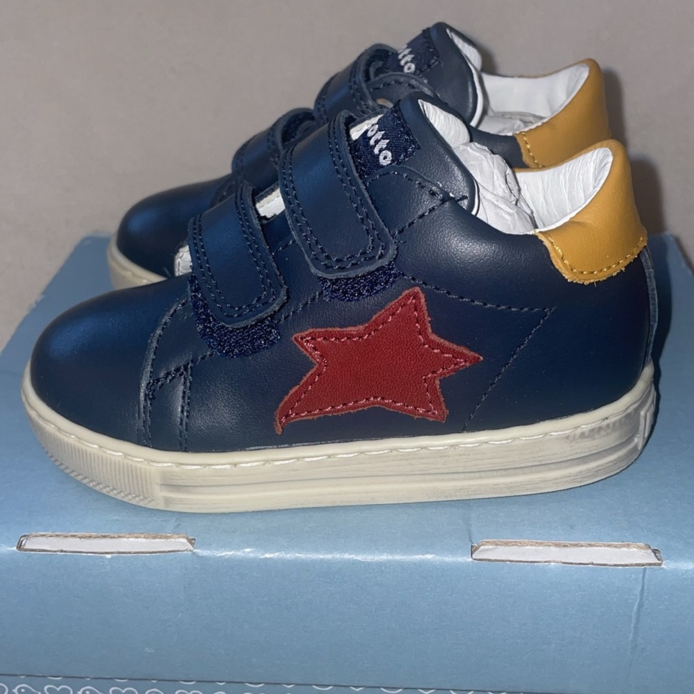 NWT FALCOTTO SASHA VL - Leather sneakers - Navy-Red - Picture 10 of 13